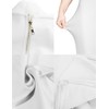 Womens Halter Fishtail Bandage Party Dress Elegant Wedding Guest Dress(White,S)