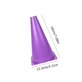 12 Pcs Soccer Cones, 7 Inch Football Training Cones, Cones Sports Training Agility Field Marker Cones, Place Multipurpose Training Cones, Indoor Outdoor Activity Events Games Obstacle Course(5Colors)