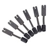 6 Pcs Headless Electric Guitar Bridge Saddle Precise Pitch Adjustment