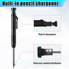 Rybtd Mechanical Carpenter Pencils with 12 Refills 2.8mm Carpenters Pencil