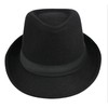 JowTreex Classic Fedoras Hats Short Brim Panama Jazz Hat Trilby