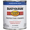 Rust-Oleum 7727502 Stops Rust Brush On Paint, Quart, Gloss Royal