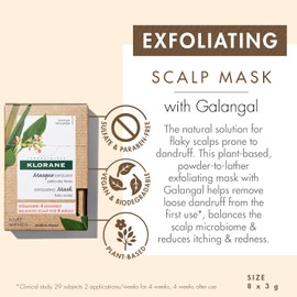 Klorane Galangal Treating Powder – Mask for Persistent Dandruff 8x3gr