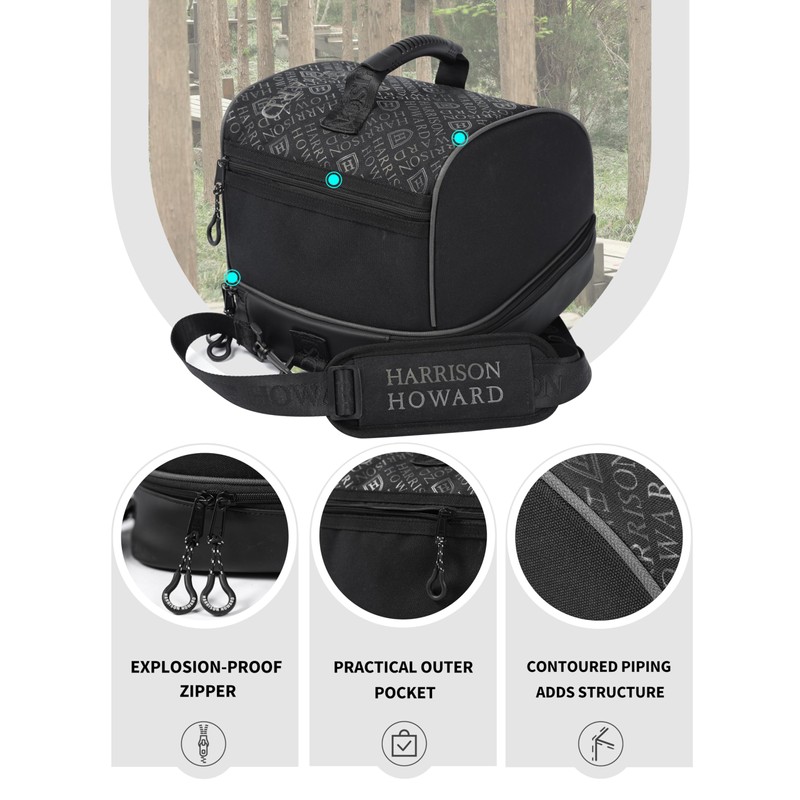 Harrison Howard Equestrian Helmet Bag – Protective Riding Helmet Case