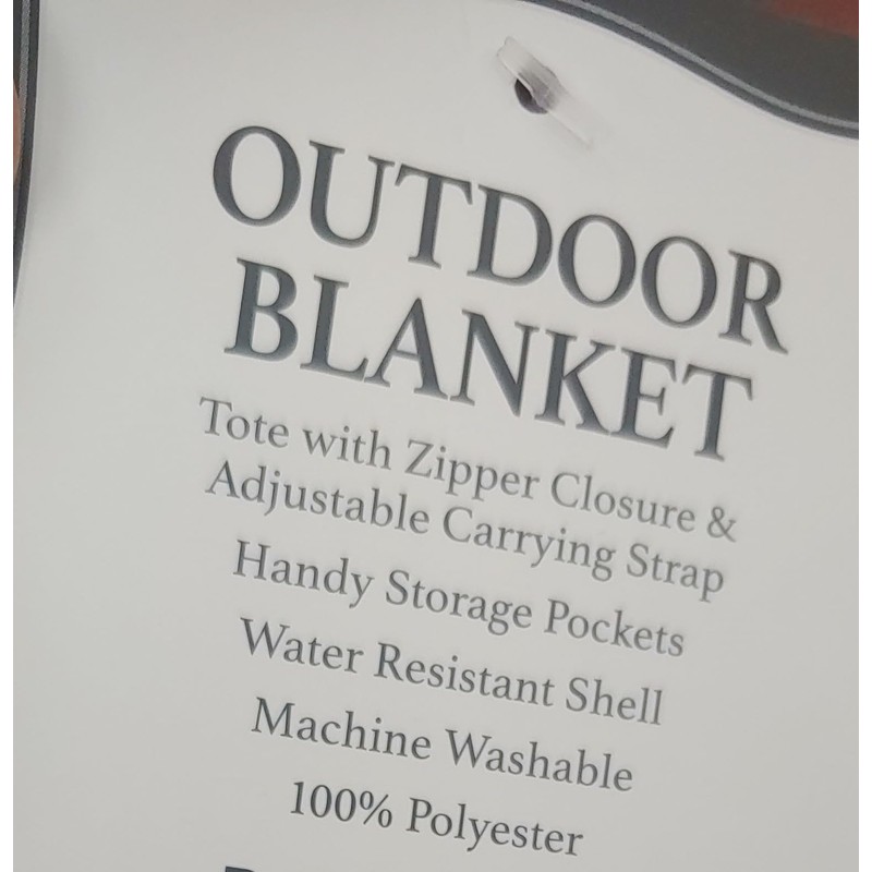 Buc-ee's Beaver Large Outdoor Blanket 70 ""x 60"" - Camping