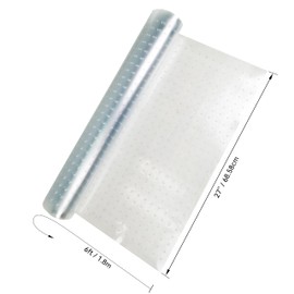 HFS(R Clear Carpet Runner Protector with Gripper Anti-Slip PVC Carpet Protection 27in X 6ft / 68.58cm X 1.8m
