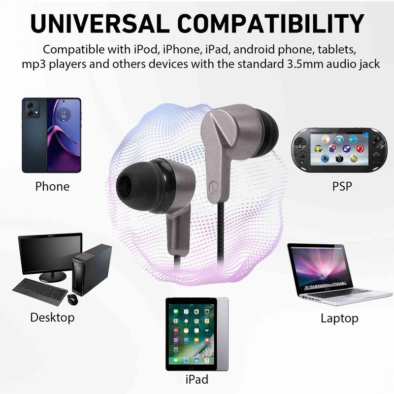 UrbanX R2 Wired in-Ear Headphones with Mic for LG G4