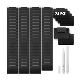 Mr. Pen- Basket Labels Clip On Set, 77 pcs, 75 Removable Bin Labels Clip On with 2 Chalk Markers, Storage Bin Labels for Storage Bins, Clip On Labels for Storage Bins, Basket Tags, Bin Clips