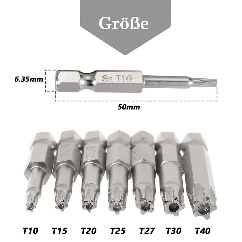 Mesee 14 Pieces 1/4 Inch Hex Shank Star Head Screw