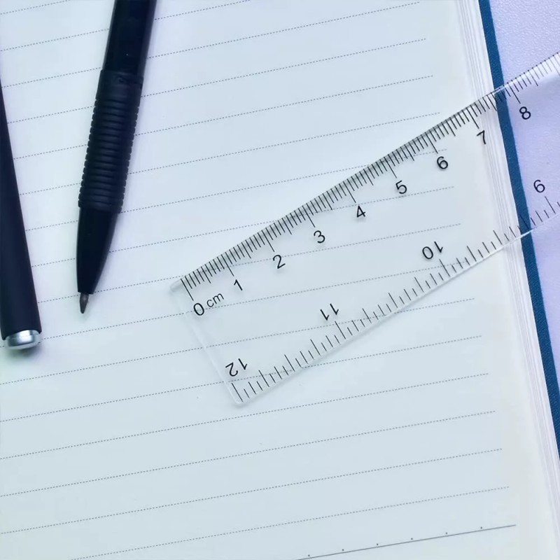DAGONGREN Color Transparent Ruler Plastic Rulers - Ruler 12 inch