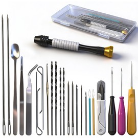 DiaWiew Beginners Candle Making Kit for Adults, Wick Needle for Candle Making for Punching and Inserting Candle Molds Wicks, Candle Making Tools Perfect to Silicone Molds with No Holes for Wicks