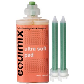 Equimix Ultra Soft Pour-in Horse Hoof Pad 200ml Cartridge & Two Application Tips