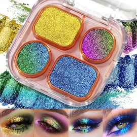 UCANBE- SOMBRA DE OJOS MULTICROMADA paleta de maquillaje de ojos multicromada con 4 colores que se aplican con una textura aterciopelada y suave y... 