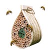 Mason Bee House, Pollinating Palace，Hanging Wooden bee House Habitat with