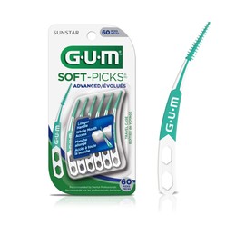 Gum GUM Soft-Picks® Advanced, Travel Case, 60 picks