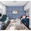 Timeet Blue Brick Wallpaper Peel and Stick Wallpaper 17.7" x