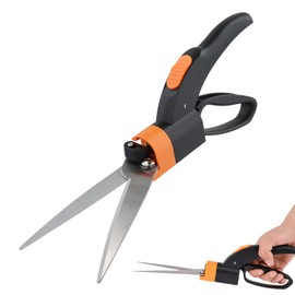 Grass Shears Handheld, Razorsharp Hand Grass Clippers with 360 Degree Swivel Blades, Grass Shears Manual for Lawn, for Grass