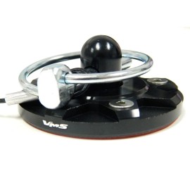 VMS Racing Universal Black CNC Billet Aluminum Set of 2 Hood Pins Kit