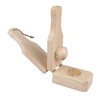 Tostonera Plantain Masher 6.3in Pine Wood Reusable Banana Smasher Maker