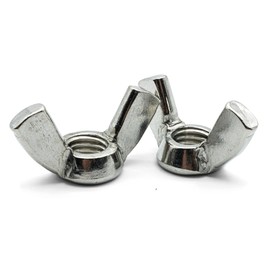Hippo Hardware M4 (4mm) Wing Nuts Butterfly Nut A2 Stainless Steel (Pack of 50)