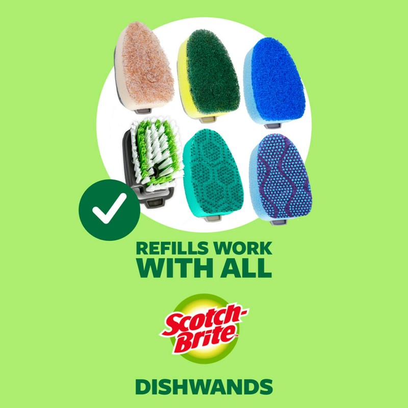Scotch-Brite Advanced Soap Control Heavy Duty Dishwand, 1 Dish Wand,