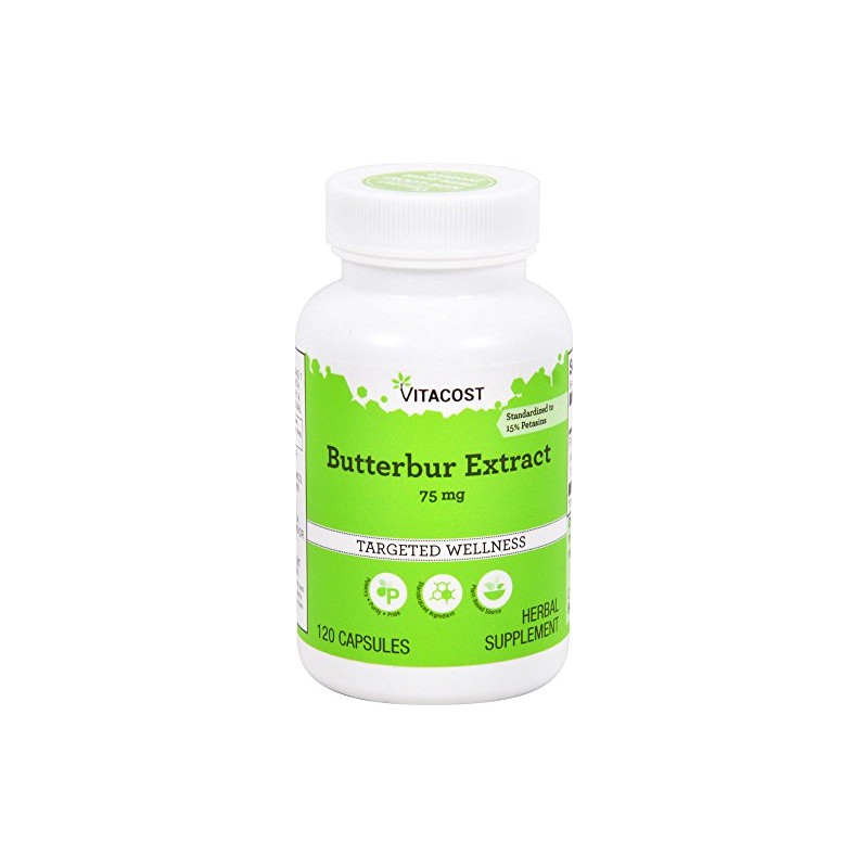 Vitacost Butterbur Extract - Standardized - 75 mg - 120