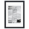 HappyHapi 8.3x11.7 Picture Frame, A4 Black Photo Frame for 6x8