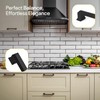 Black Cabinet Handles 5 Inch Hole to Hole - Bar