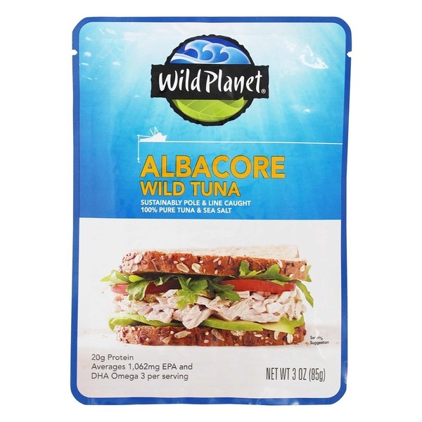 Wild Planet Albacore Tuna - Pouch Pack, 3 Ounce - 12 per case
