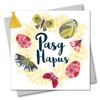Tassel Embellished Welsh Language Easter Greeting Card, Butterfly & Egg