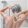 PACKOVE Wooden Long Handle Bath Brush Double Sided Natural Bristles