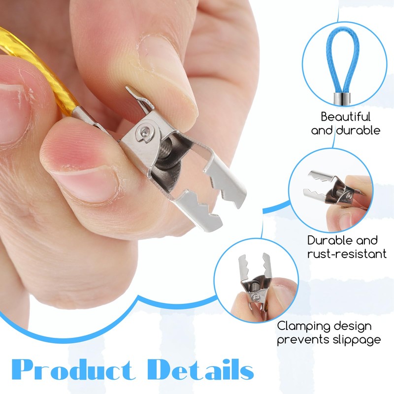 15 Pcs Towels Clips with Hanging Loop, Hanging Towel Clip