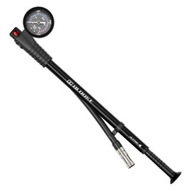 Diyife Suspension Fork Damper Pump, 300 PSI High Pressure Mini Shock Absorber Pump, Fork Pump with Pressure Gauge for Suspension Fork & Rear Suspension, MTB, Bike, Wheelchair, Schrader/Presta - Black