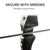 WeddHuis Set of 6 Arrow Rests Black Plastic Right Handed