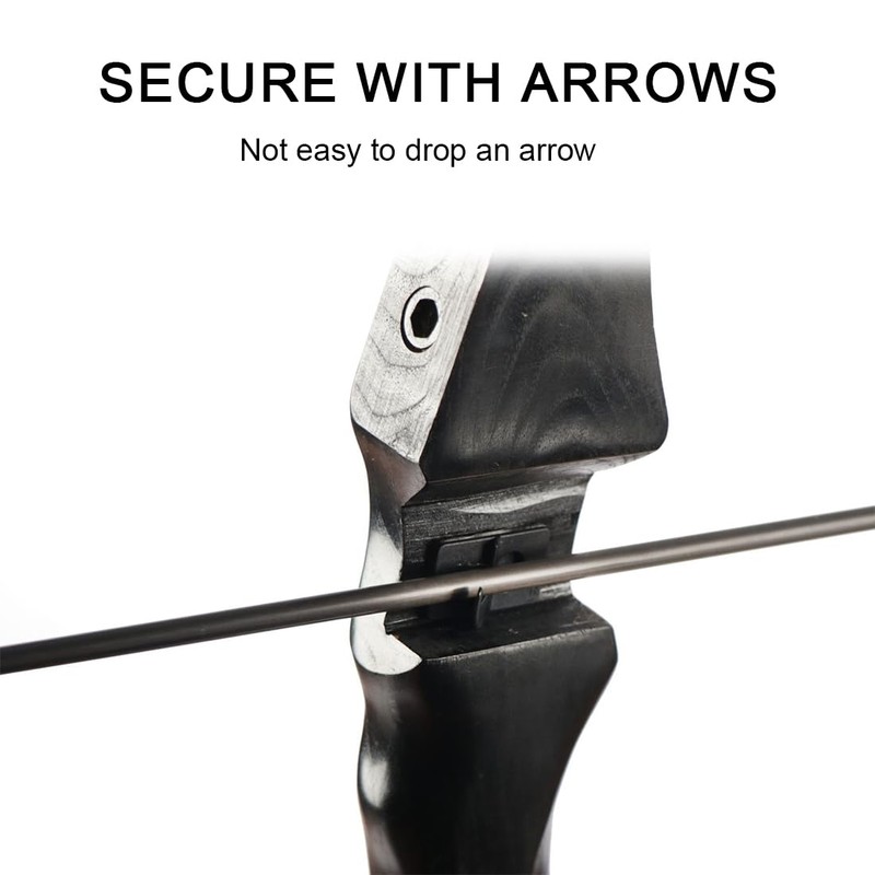 WeddHuis Set of 6 Arrow Rests Black Plastic Right Handed