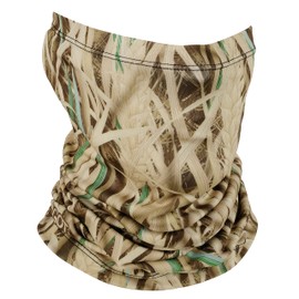 GOT Sports UPF 50+ Fishing Neck Gaiter - UV Face Mask Sun Protection for Men & Women - Camo SPF Face Cover Gator - Fishing, Hunting, Hiking (Grass Blades)