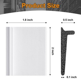 60 Pcs Door Corner Seal, Weather Stripping Door Seal Strip for Door-Frame, Doors Corner Seals for Exterior Doors Draft Stopper with Self Adhesive for Isolation of Noise and Bug Stopper