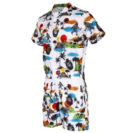 Funny Guy Mugs Mens Romper - Premium Adult Jumpsuit With Zippered Pockets (Bigfoot, Small)