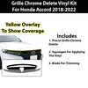 BOGAR TECH DESIGNS Front Chrome Delete Overlay Compatible with Honda