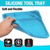 DURATECH 2-Piece Silicone Tool Tray, Premium Non-Slip Flexible Tool Organizer