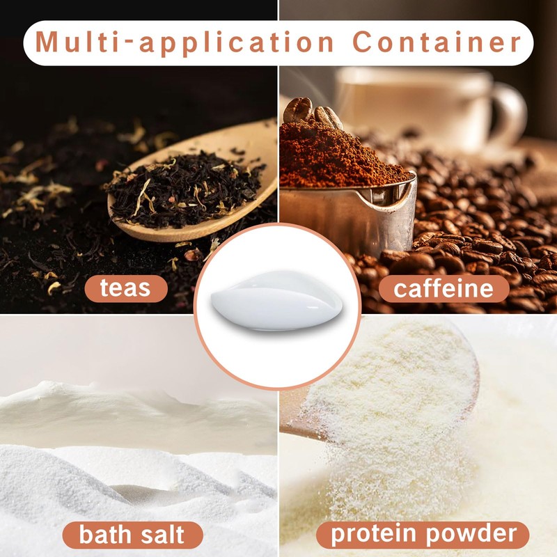 YAFIYGI Coffee Dosing Cup Ceramic Coffee Beans Dosing Cup White