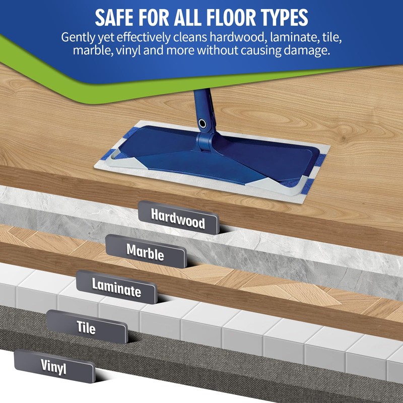FURCIELOS Disposable Wet Cleaning Pads for Hardwood Floor Compatible with