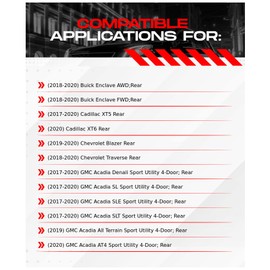 R1 Concepts Rear Brakes and Rotors Kit |Rear Brake Pads| Brake Rotors and Pads| Ceramic Brake Pads and Rotors |Hardware Kit WDWH1-48051