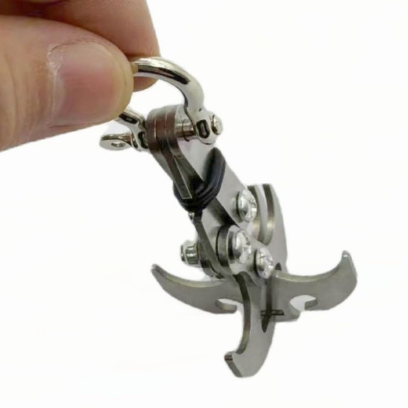 Grappling Gravity Hook Survival Carabiner Stainless Steel Multifunctional Rescue EDC