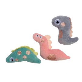 Miniature Dinosaur Cat Toy Pack with Catnip Interactive Plush Cat Toy for Cats and Kittens- Cute - Fun