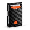 Carbon Fiber RFID Blocking Wallet for Men Slim Minimalist Card