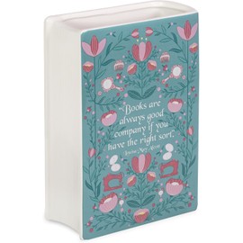 Steel Mill & Co Original Large Book-Shaped Decorative Vase, Ceramic Vases for Home Decor, Cute Bookshelf Decor, Unique Vase for Mother's Day, Little Women