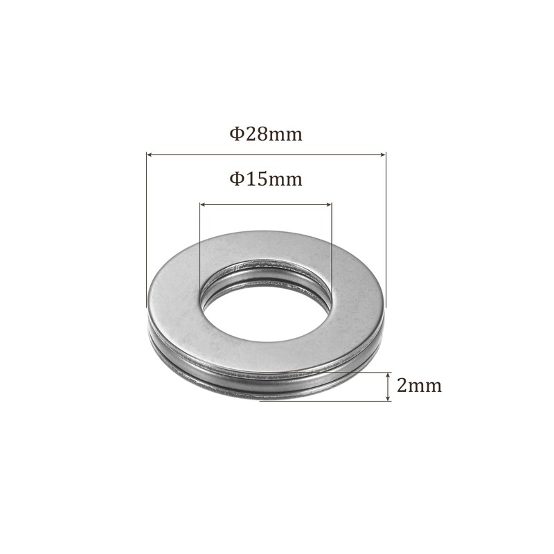 Kozelo 10pcs AXK1528 Thrust Needle Bearings - [15mm Bore x