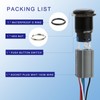 Zoyseay 19mm Push Button Start Switch 12V LED 5A 250V