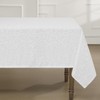 Romanstile Jacquard Rectangle Tablecloth, Waterproof Elegant Damask Curly Floral Pattern